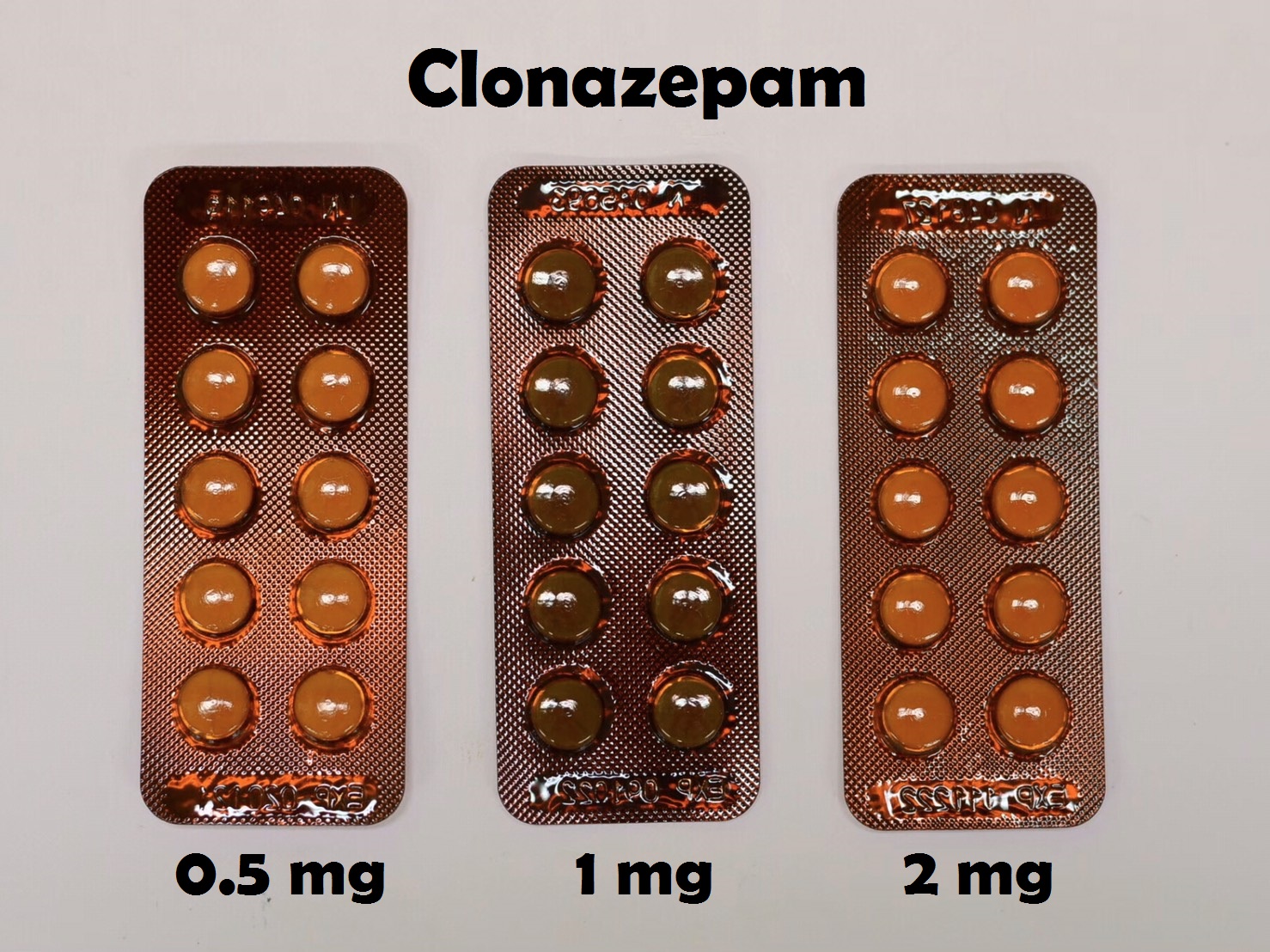 Clanazepam 0.5 - 1 - 2 mg