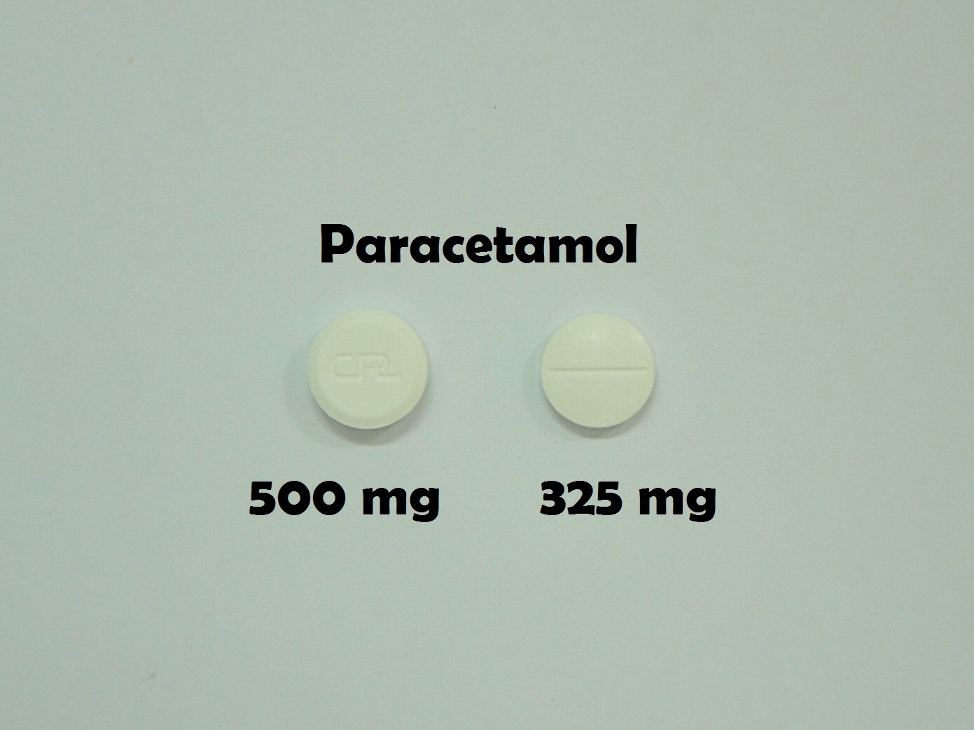 ยาที่มีหลายความแรง : Paracetamol 325 mg และ 500 mg