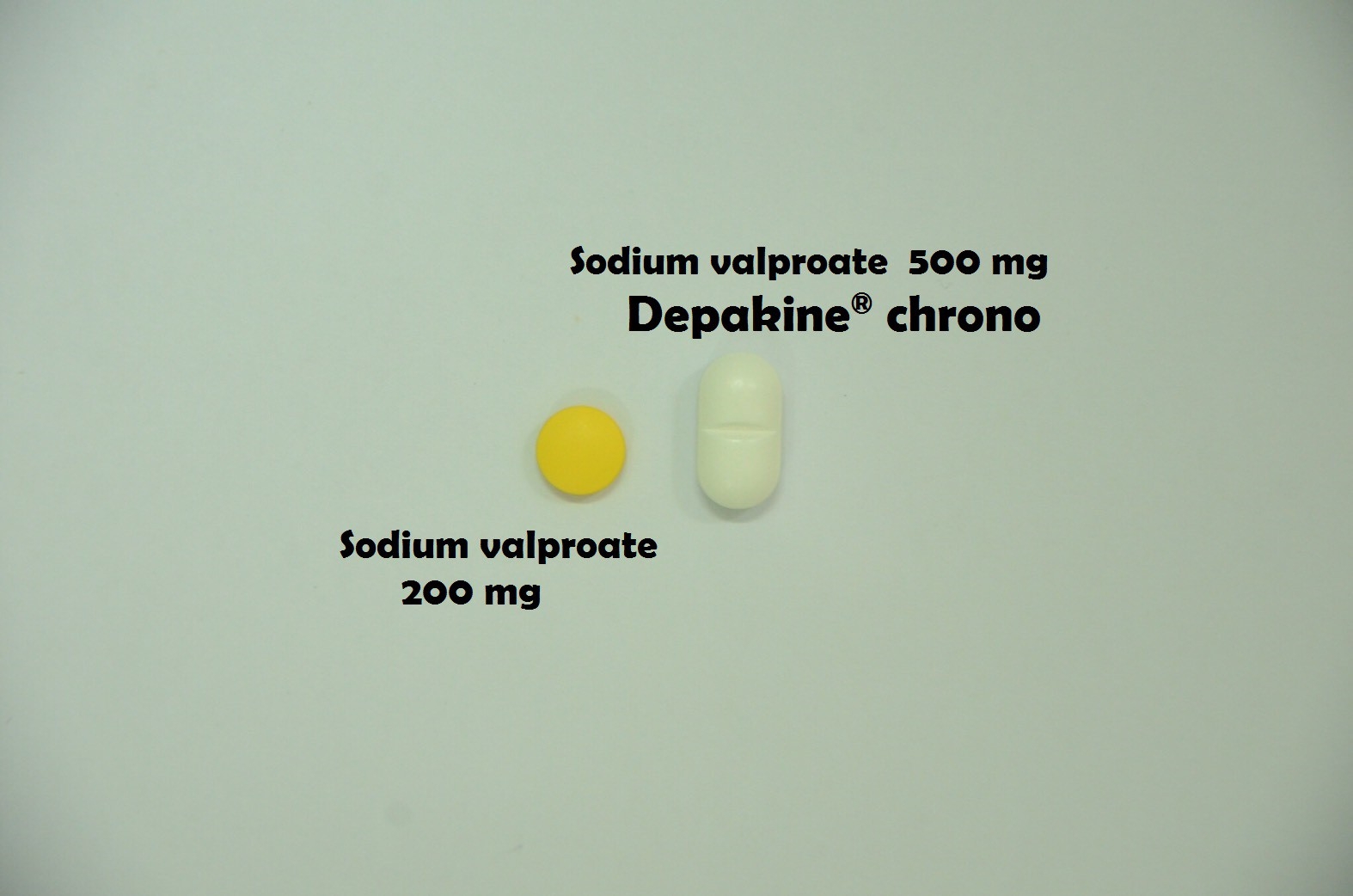 ยาที่มีหลายความแรง : Valproic acid 200 mg และ Valproic acid 500 mg  (Depkain® chrono)