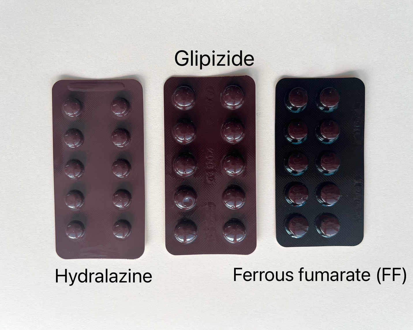 Ferrous fumarate มองคล้ายกับ Glipizide และ Hydralazine