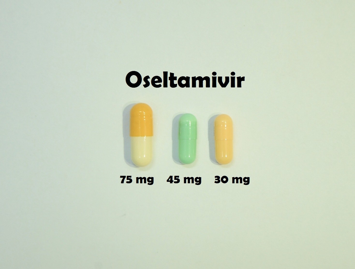 ยาที่มีหลายความแรง : Oseltamivir 30 mg, 45 mg และ 75 mg