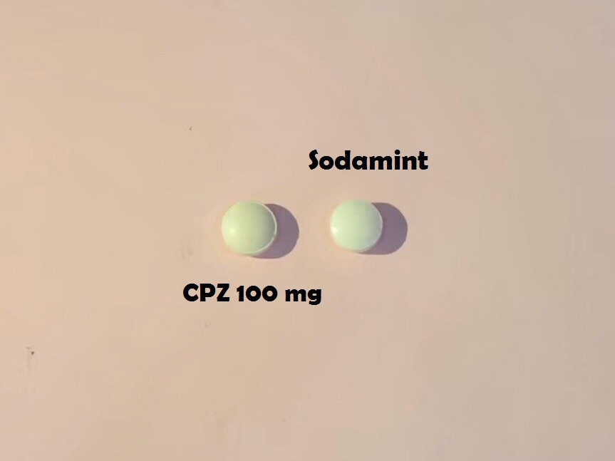 CPZ 100 mg มองคล้ายกับ Sodamint 